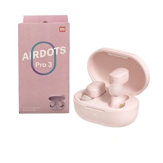 XIAOMI TWS WIRELESS EARBUDS REDMI AIRDOTS PRO 3 WITH CHARGING CASE AND MICROPHONE PINK